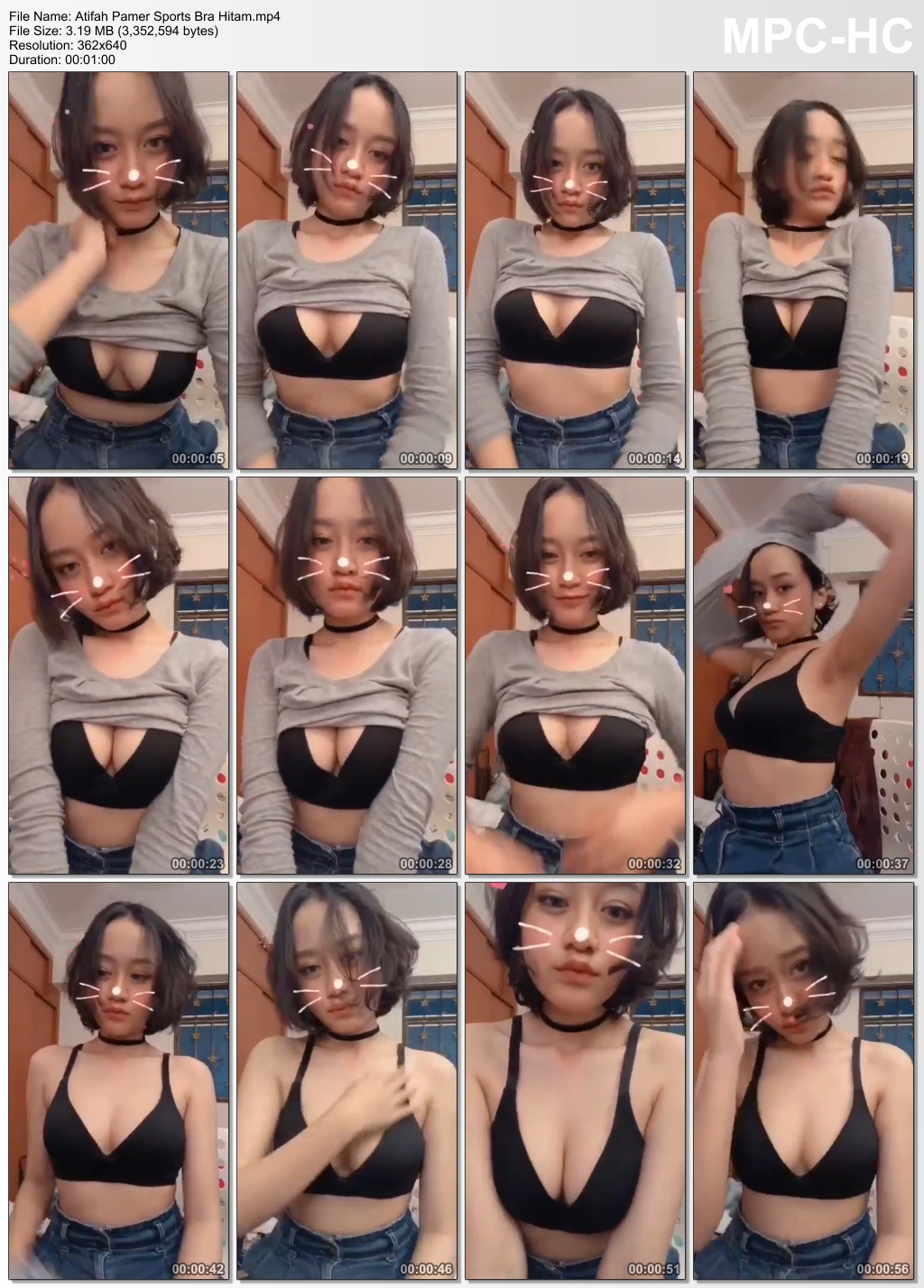 Atifah Pamer Sports Bra Hitam