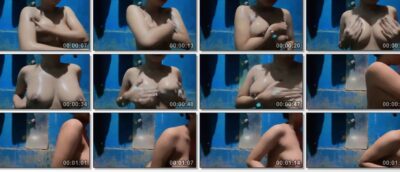 Cell Ambon Mandi Sambil direkam