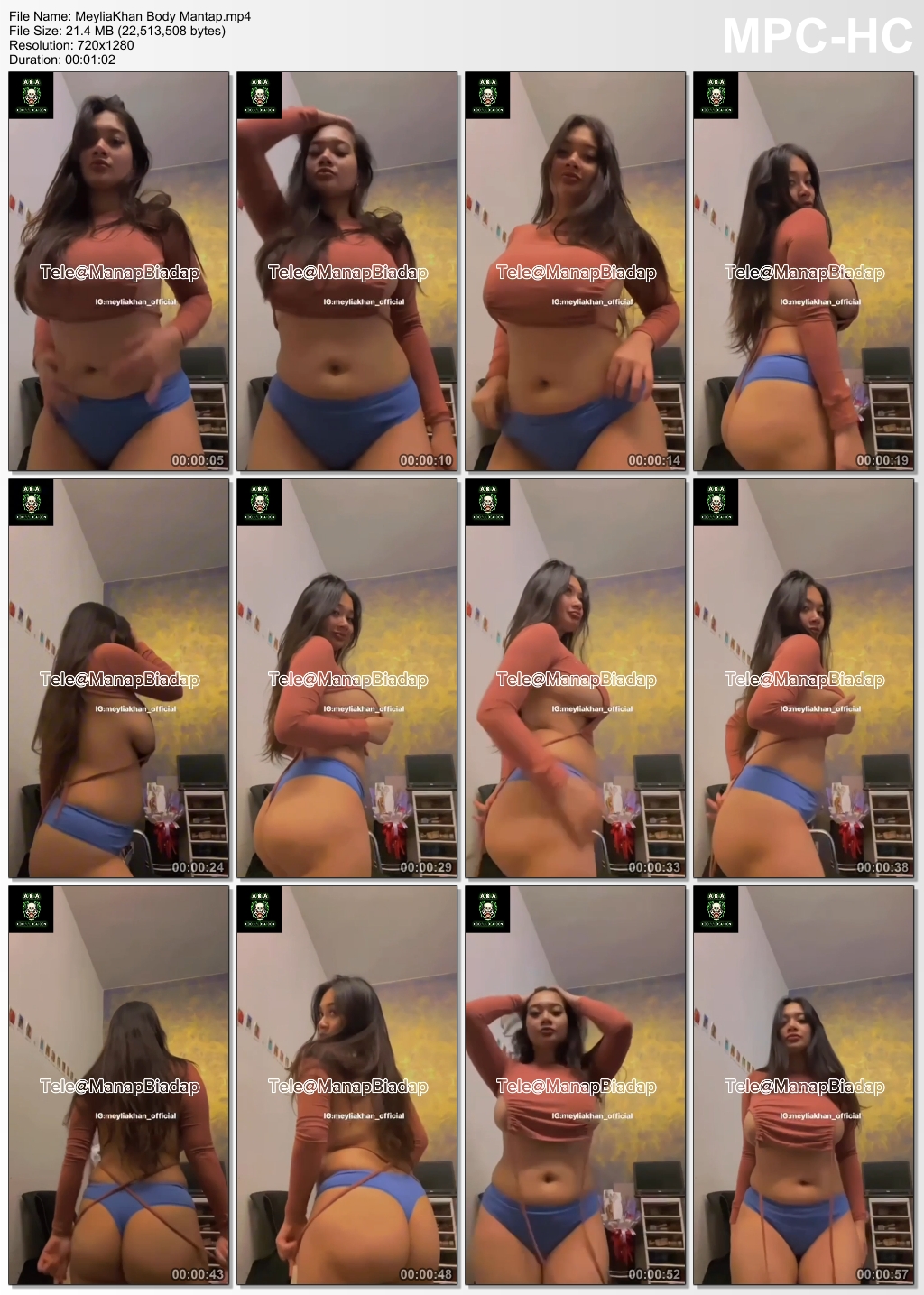MeyliaKhan Body Mantap